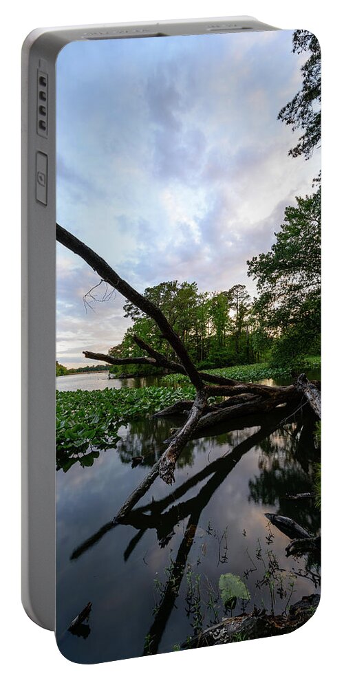Azalea Garden Road Portable Battery Charger featuring the photograph Reflections Of The Past by Michael Scott