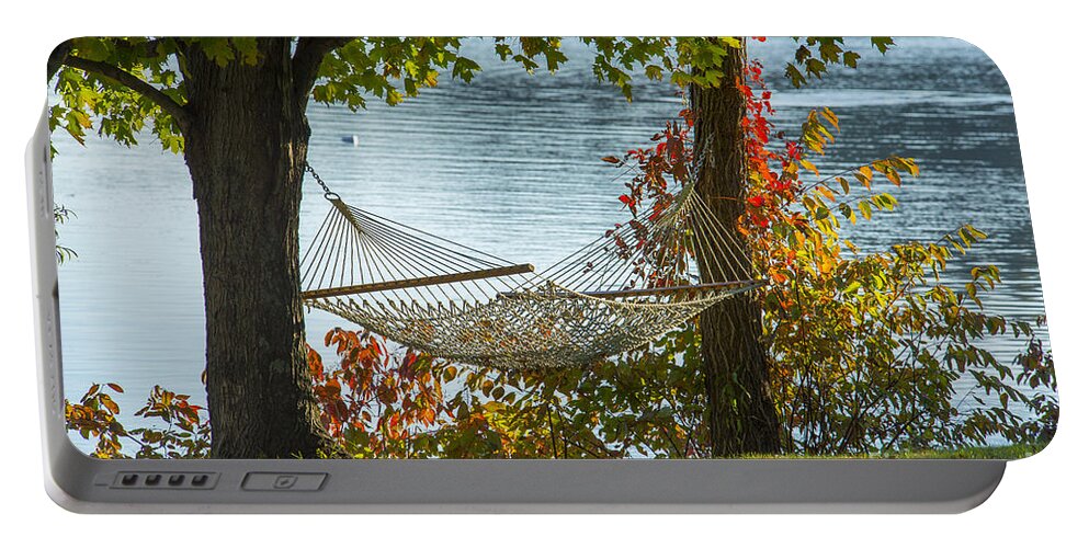 Relax Portable Battery Charger featuring the photograph Relax by the Water by Alana Ranney