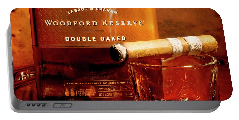 Woodford Reserve Portable Battery Charger featuring the photograph Relaxing by Jon Neidert