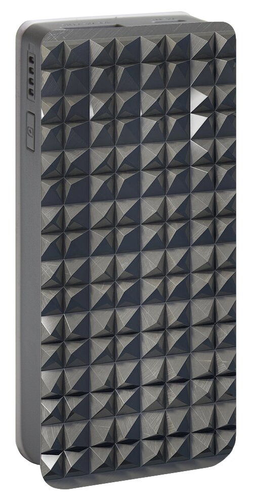 Relief Portable Battery Charger featuring the digital art Relief C1 Aluminium by Frans Blok