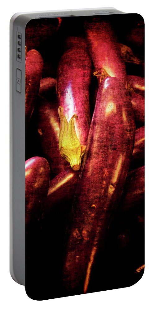 Renaissance Portable Battery Charger featuring the photograph Renaissance Chinese Eggplant by Jennifer Wright