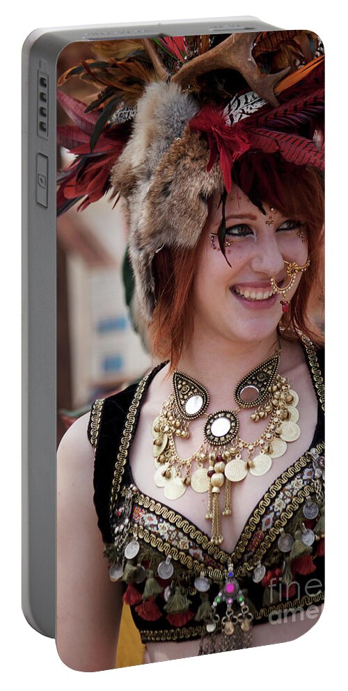 Reinanssance Girl Portable Battery Charger featuring the photograph Renaissance Girl by Ivete Basso Photography