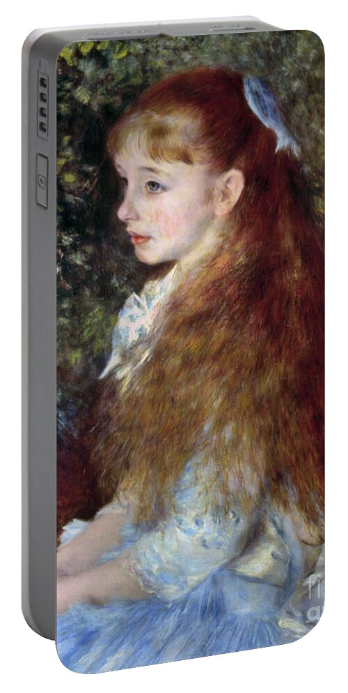 1880 Portable Battery Charger featuring the photograph Renoir: Mlle Danvers, 1880 by Granger