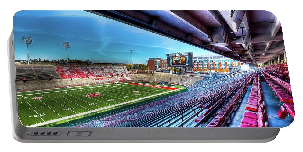 Renovated Martin Stadium Portable Battery Charger featuring the photograph Renovated Martin Stadium by David Patterson
