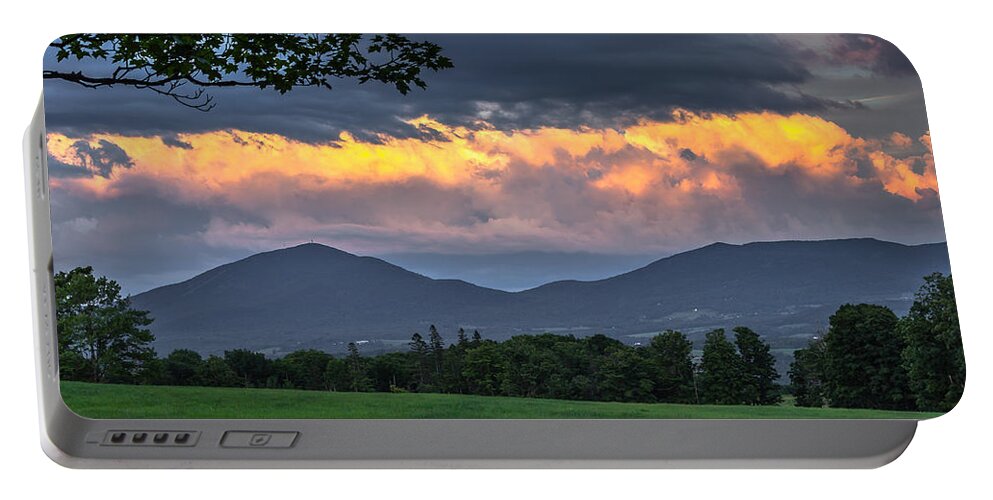 Vermont Portable Battery Charger featuring the photograph Reverse Sunset by Tim Kirchoff