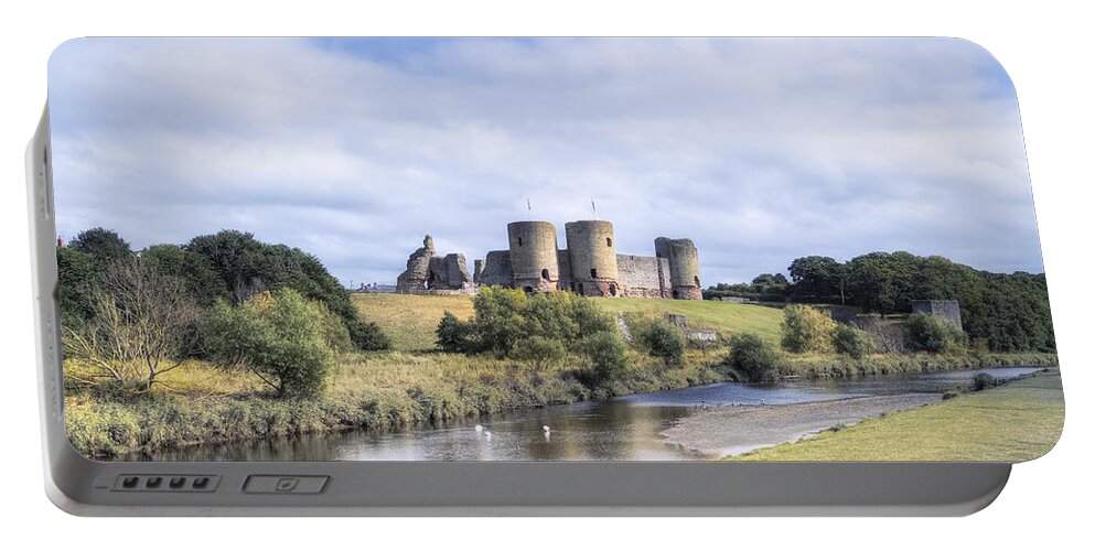 Rhuddlan Castle Portable Battery Charger featuring the photograph Rhuddlan Castle - Wales by Joana Kruse