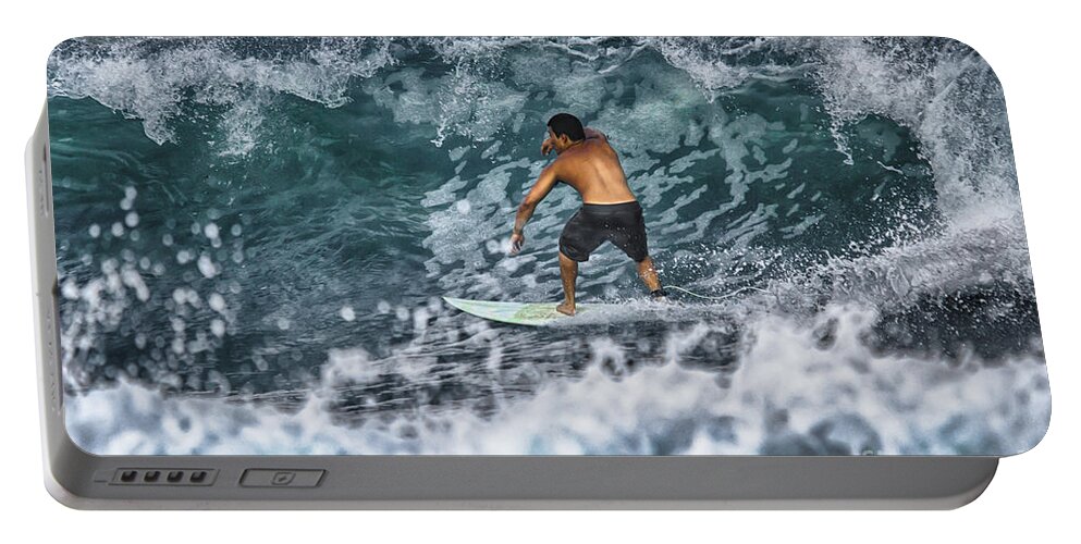 Beach Portable Battery Charger featuring the photograph Ride On Through by Eye Olating Images
