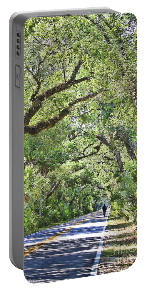 Ormond Beach Portable Battery Charger featuring the photograph Riding The Ormond Loop by Deborah Benoit