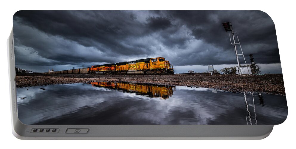 Storms Portable Battery Charger featuring the photograph Riding the Storm Out by Darren White