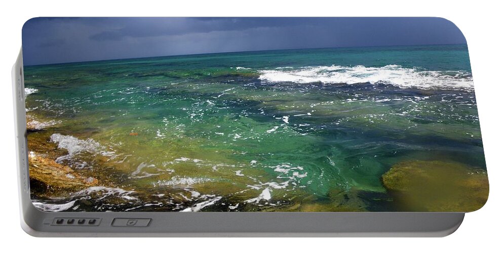  Portable Battery Charger featuring the photograph Rincon Puerto Rico 2013 by Leizel Grant