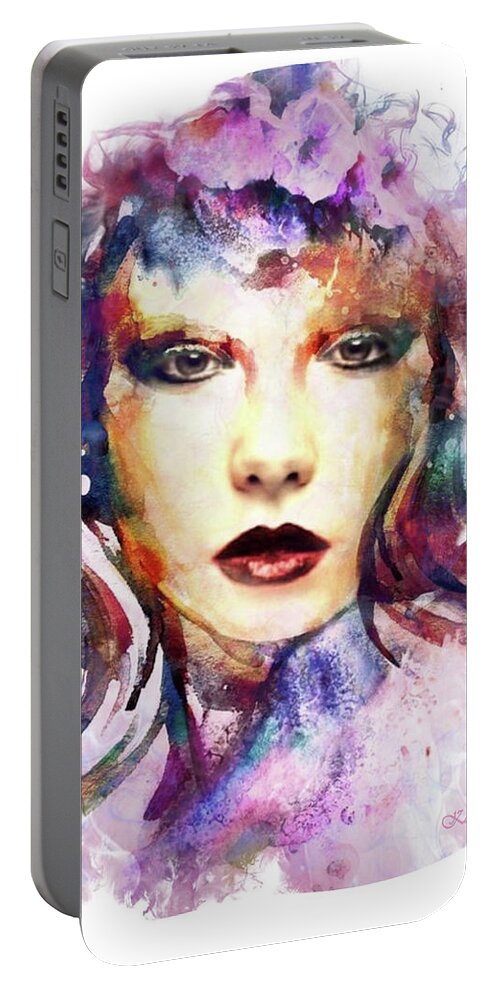 Woman Portable Battery Charger featuring the digital art Rio by Kathy Kelly