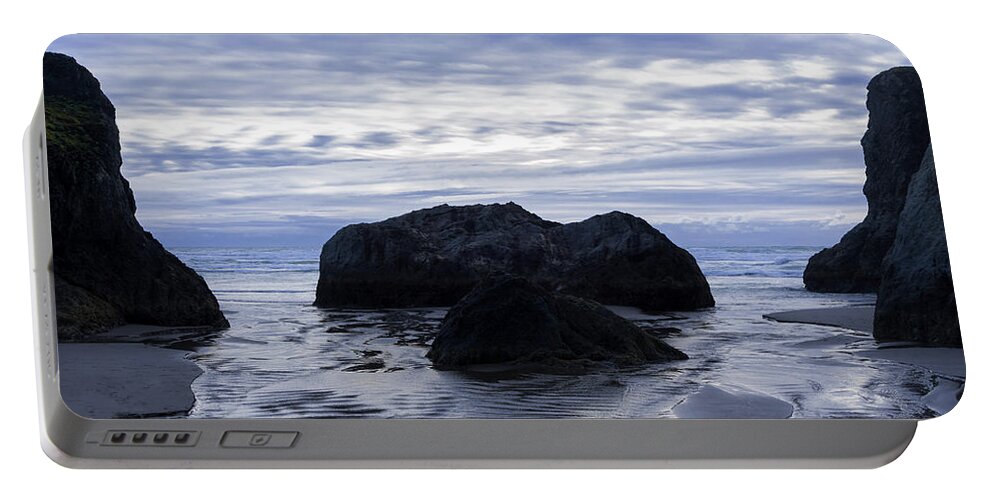 Beach Portable Battery Charger featuring the photograph Ripple Effect by Steven Clark