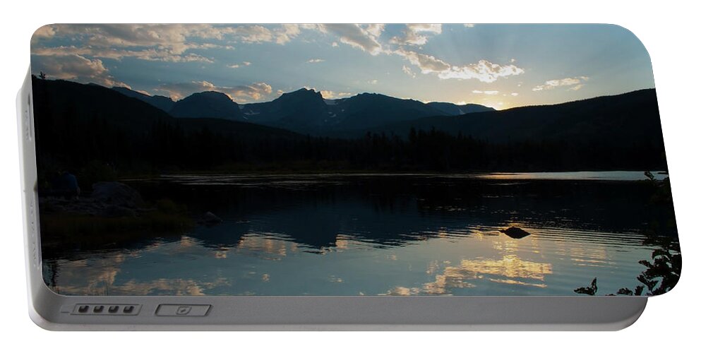 Colorado Portable Battery Charger featuring the photograph Ripples at Sunset by Julia McHugh