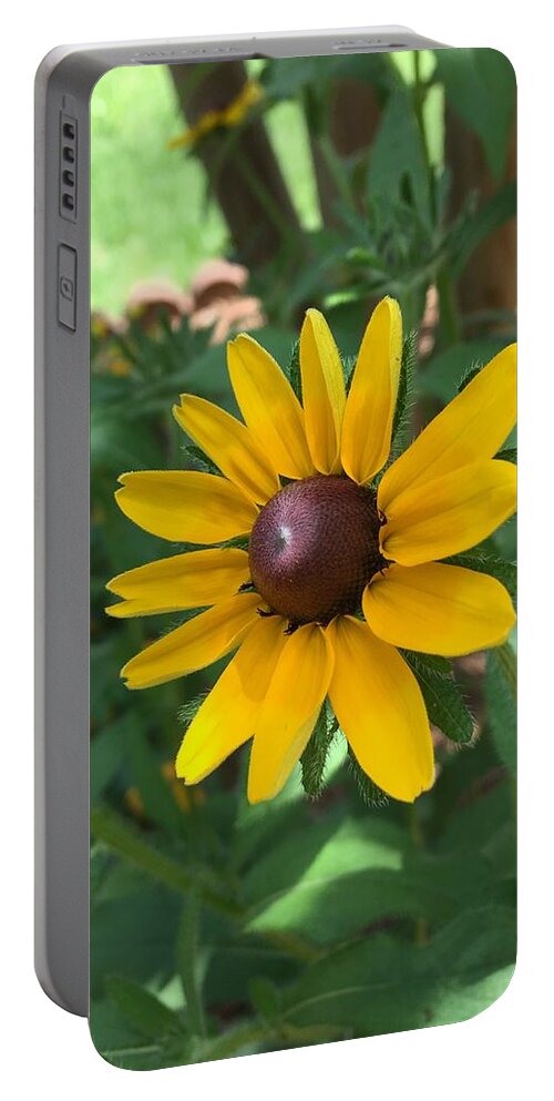 Sunflower Portable Battery Charger featuring the photograph Rise and Shine by Pamela Henry