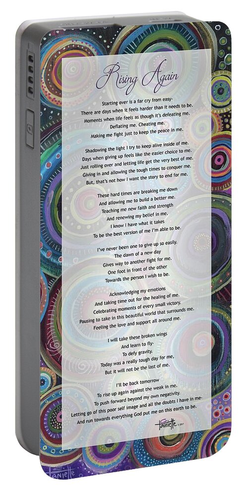 Rising Again Portable Battery Charger featuring the digital art Rising Again by Tanielle Childers