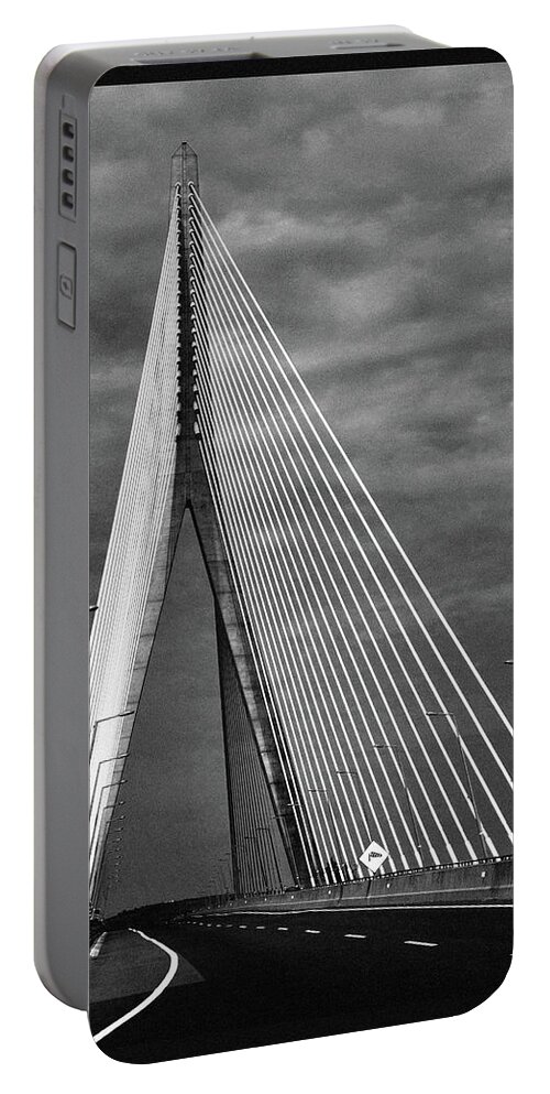 Bridges Portable Battery Charger featuring the photograph River Suir Bridge. by Terence Davis