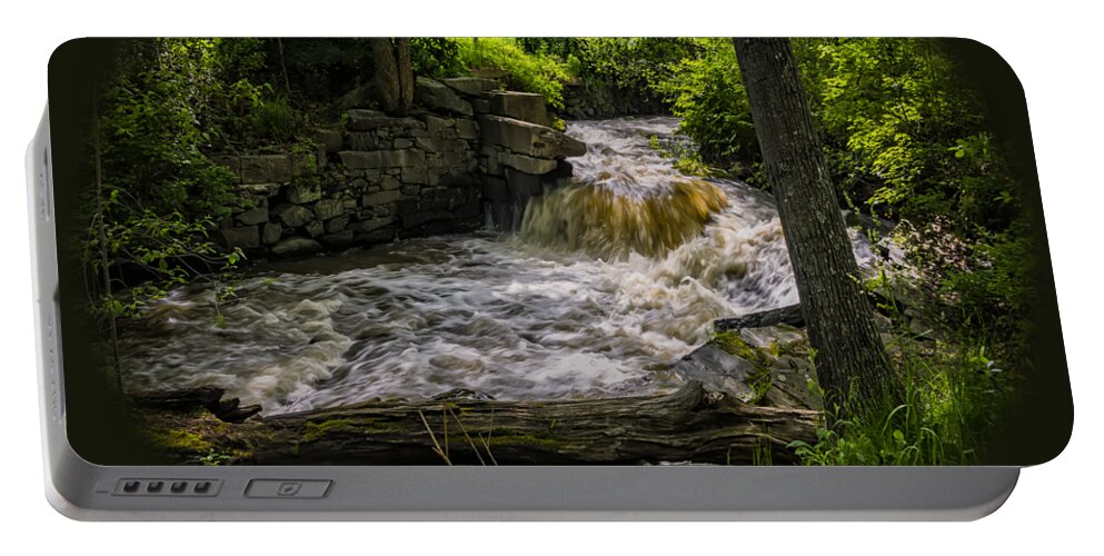Maine Portable Battery Charger featuring the photograph Riverside by Mark Myhaver