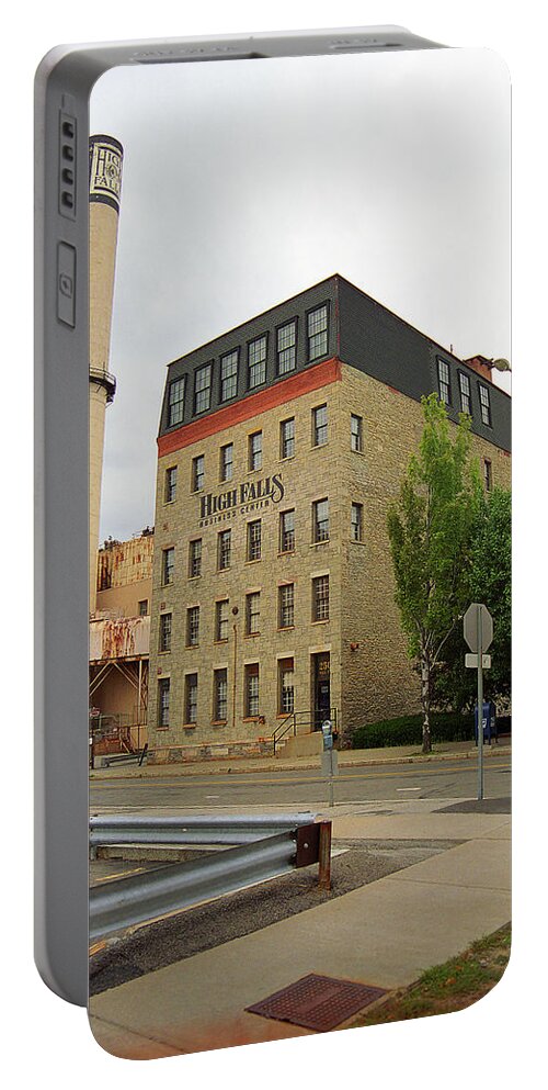 America Portable Battery Charger featuring the photograph Rochester, New York - Smokestack 2005 by Frank Romeo