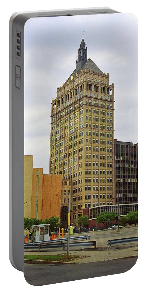 Kodak Portable Battery Charger featuring the photograph Rochester, NY - Kodak Building 2005 by Frank Romeo