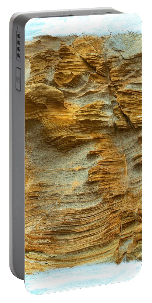 Abstract Portable Battery Charger featuring the photograph Rock 3 by Jonathan Nguyen