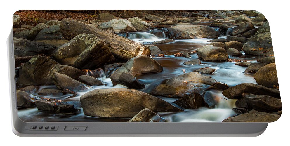 Water Portable Battery Charger featuring the photograph Rock Creek by Ed Clark