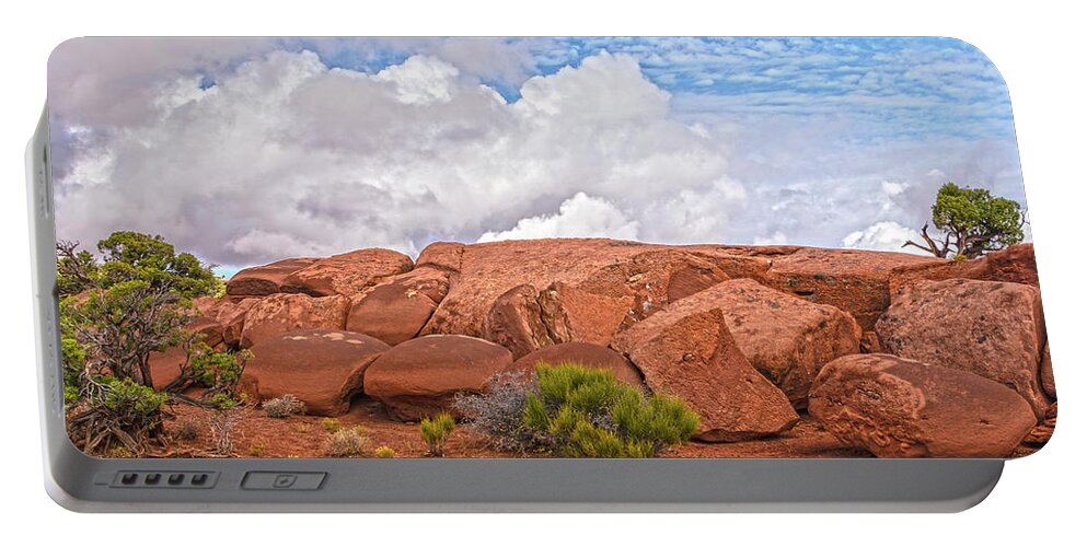 Canyonlands National Park Portable Battery Charger featuring the photograph Rock Garden In The Sky by Angelo Marcialis