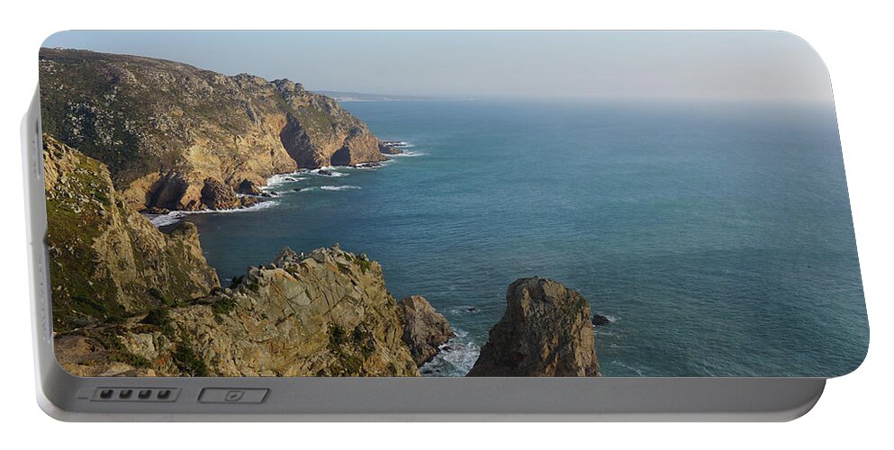 Cabo Da Roca Portable Battery Charger featuring the photograph Rocks near to Cabo da Roca by Piotr Dulski