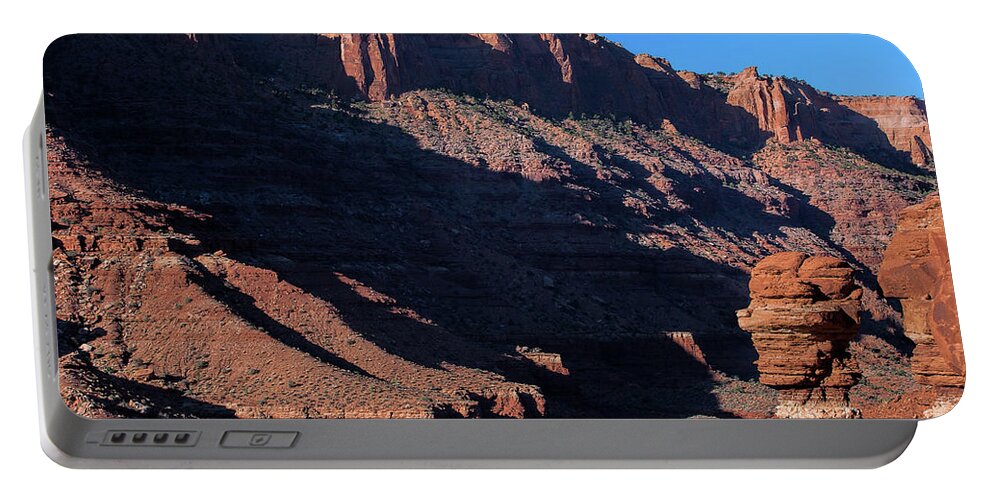 Canyonlands Landscape Portable Battery Charger featuring the photograph Rock Sentry by Jim Garrison