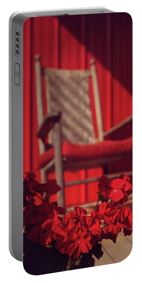 Red Portable Battery Charger featuring the photograph Rockin' Red by Jessica Brawley