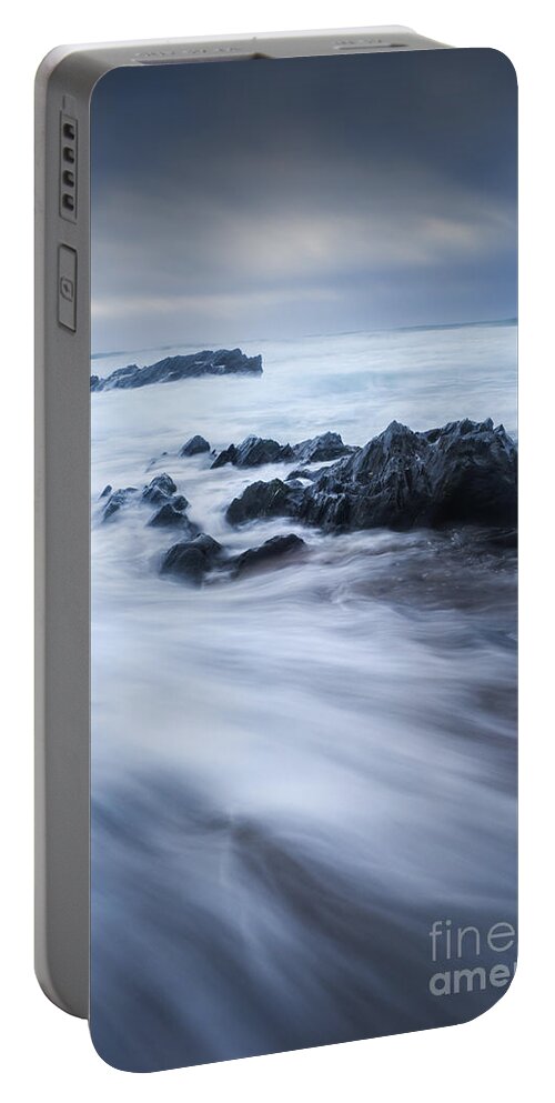 Coast Portable Battery Charger featuring the photograph Rocky Cove by David Lichtneker