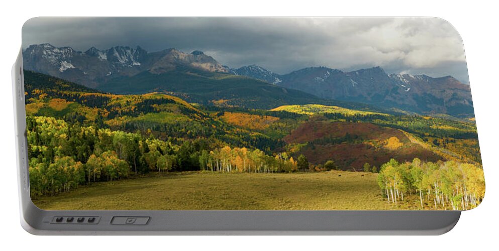 Rocky Mountains Portable Battery Charger featuring the photograph Rocky Mountain Fall by Steve Stuller