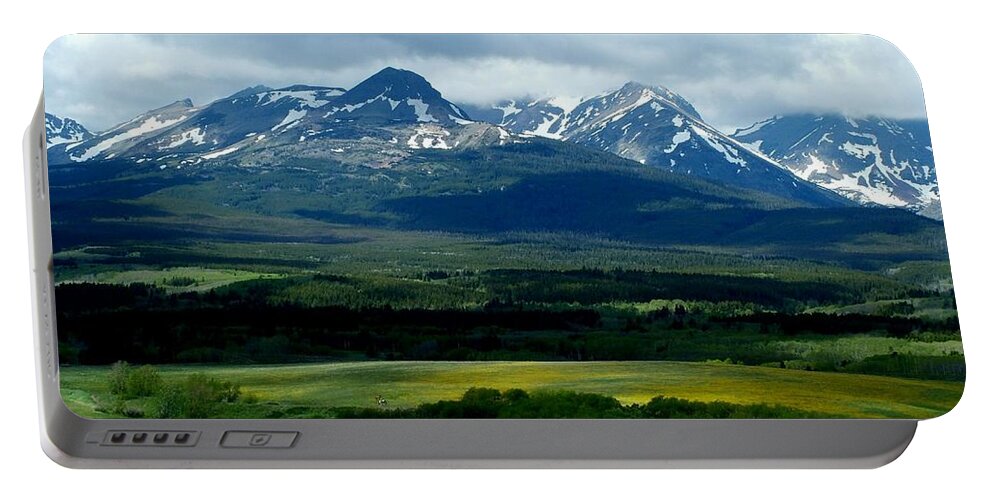 Spring Portable Battery Charger featuring the photograph Rocky Mountain Spring by Tracey Vivar