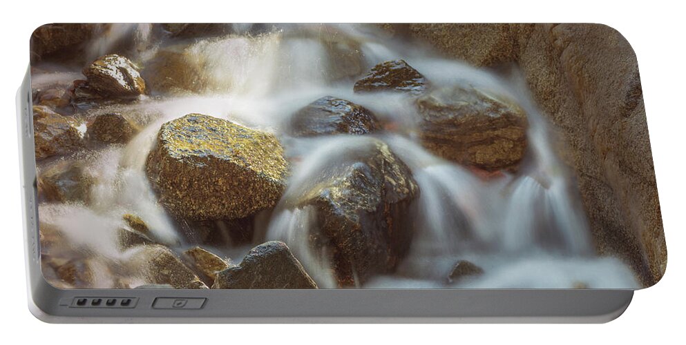 California Portable Battery Charger featuring the photograph Rocky Water by Ed Clark