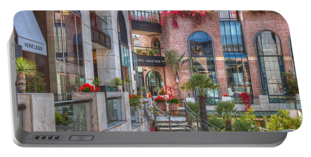 Rodeo Drive Portable Battery Charger featuring the photograph Rodeo Collection Beverly Hills 2 by David Zanzinger