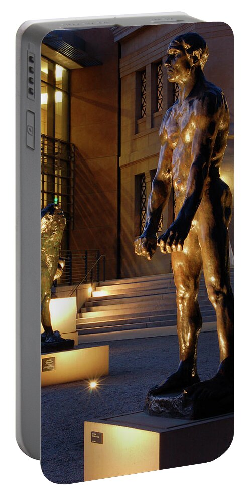 Palo Portable Battery Charger featuring the photograph Rodin Garden by James Kirkikis