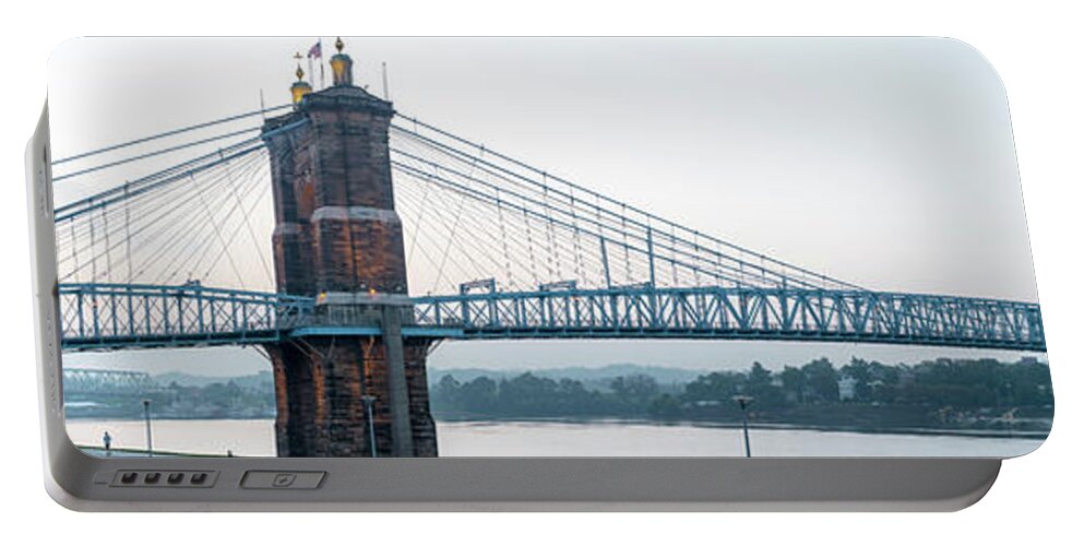 Roebling Bridge Portable Battery Charger featuring the photograph Roebling Bridge by Rob Amend