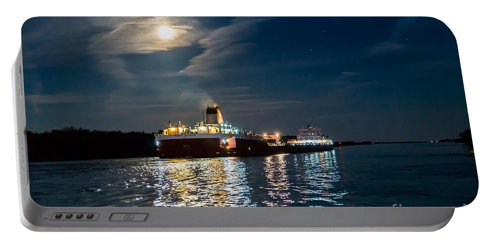 Roger Blough Portable Battery Charger featuring the photograph Roger Blough In The Moonlight 9296 by Norris Seward