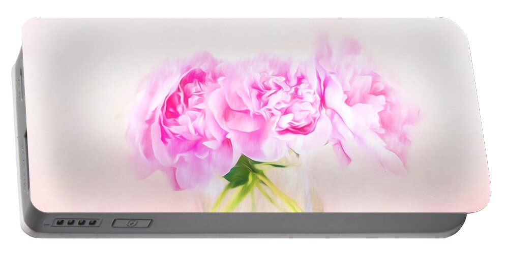Peony Portable Battery Charger featuring the photograph Romantic Gesture by Andrea Kollo