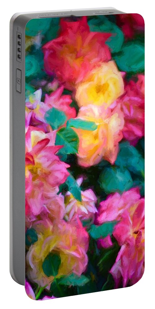 Floral Portable Battery Charger featuring the photograph Rose 363 by Pamela Cooper