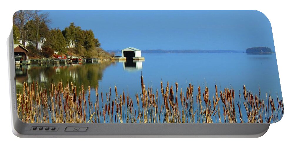 1000 Islands Portable Battery Charger featuring the photograph Rose Bay by Dennis McCarthy