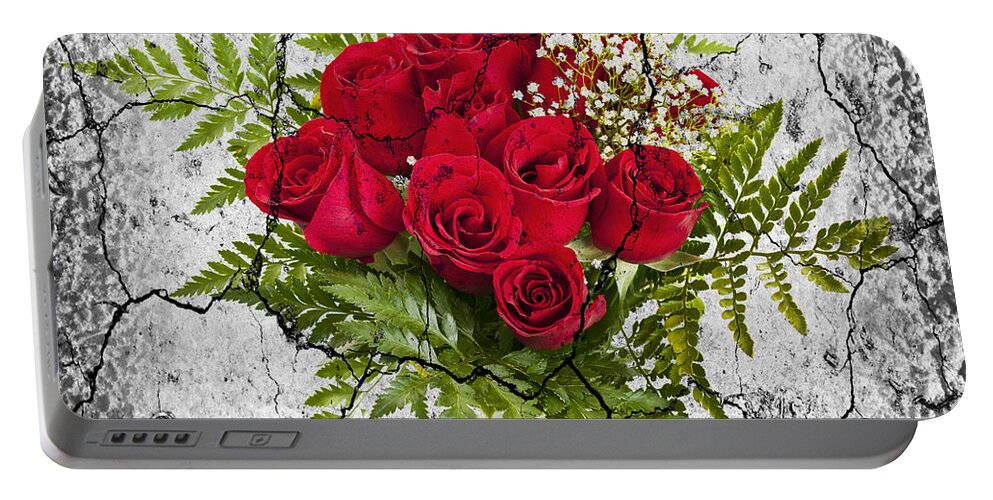 Rose Portable Battery Charger featuring the photograph Rose bouquet by Elena Elisseeva