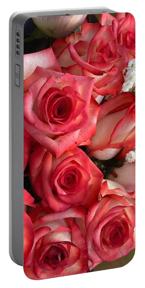 Roses Portable Battery Charger featuring the photograph Roses For God by Carlos Avila