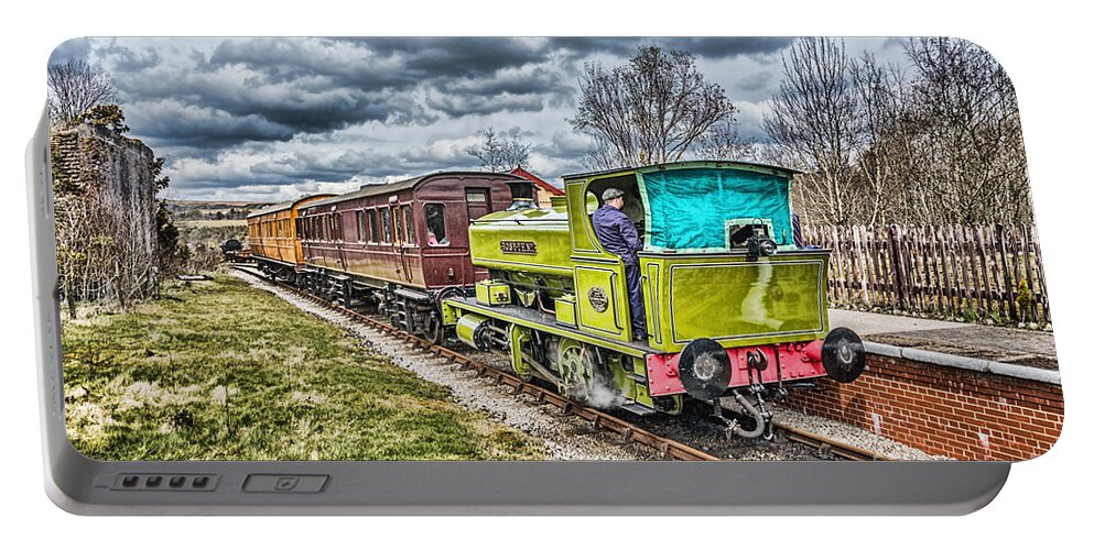 Rosyth Number 1 Portable Battery Charger featuring the photograph Rosyth No 1 At Big Pit Halt 3 by Steve Purnell