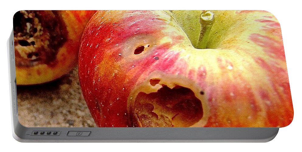 Apple Portable Battery Charger featuring the photograph Rotten Apples by Elisabeth Derichs