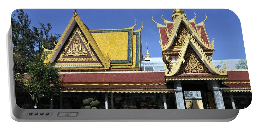 Royal Palace Portable Battery Charger featuring the photograph Roy Palace Cambodia 08 by Andrew Dinh