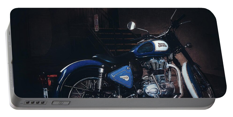 Royal Enfield Portable Battery Charger featuring the photograph Royal Enfield by Scott Norris