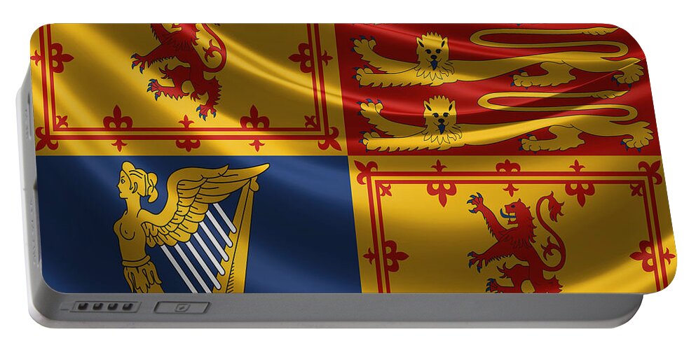 'royal Collection' By Serge Averbukh Portable Battery Charger featuring the digital art Royal Standard of the United Kingdom in Scotland by Serge Averbukh
