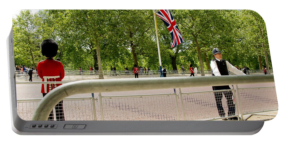 London Portable Battery Charger featuring the photograph Royals are coming. by Elena Perelman
