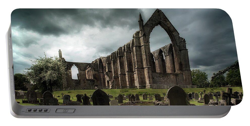Building Portable Battery Charger featuring the photograph Ruins of Bolton Abbey by Jaroslaw Blaminsky