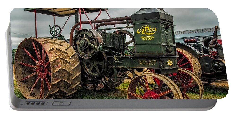 Rumley Portable Battery Charger featuring the photograph Rumley Oil Pull II by Paul Freidlund